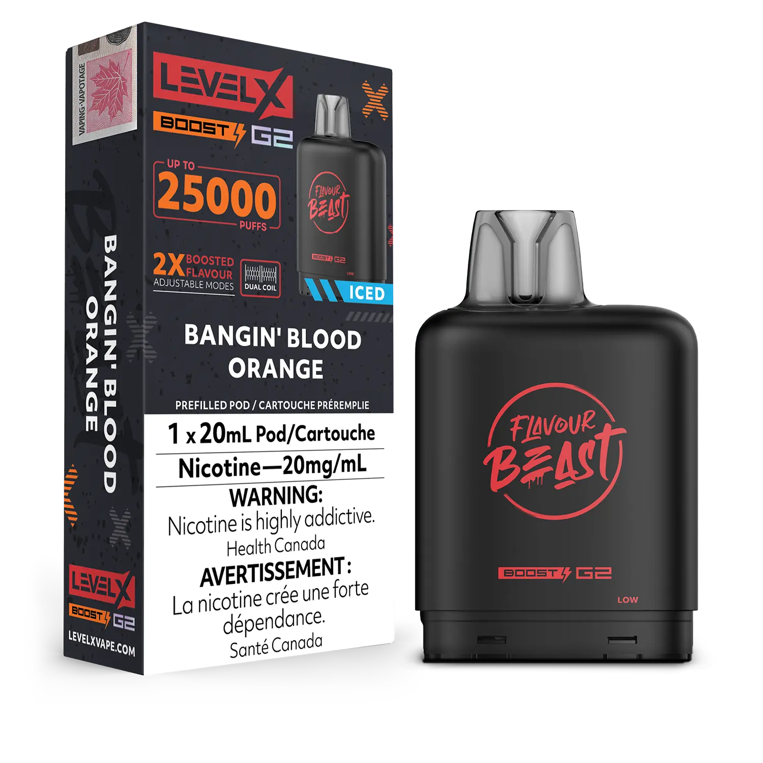 Level X - Flavour Beast Boost G2 Pods (25k puffs) (PROVINCIAL)