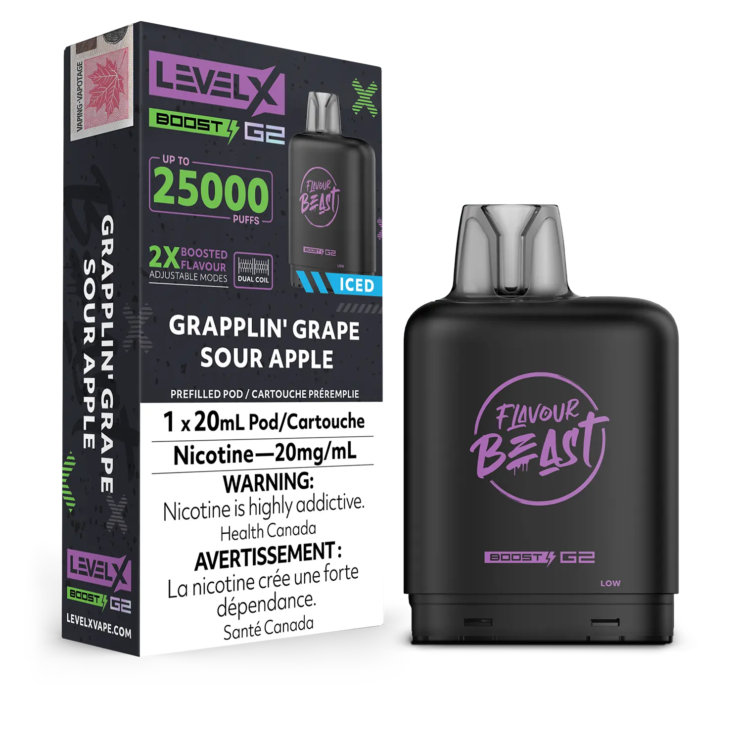 Level X - Flavour Beast Boost G2 Pods (25k puffs) (PROVINCIAL)