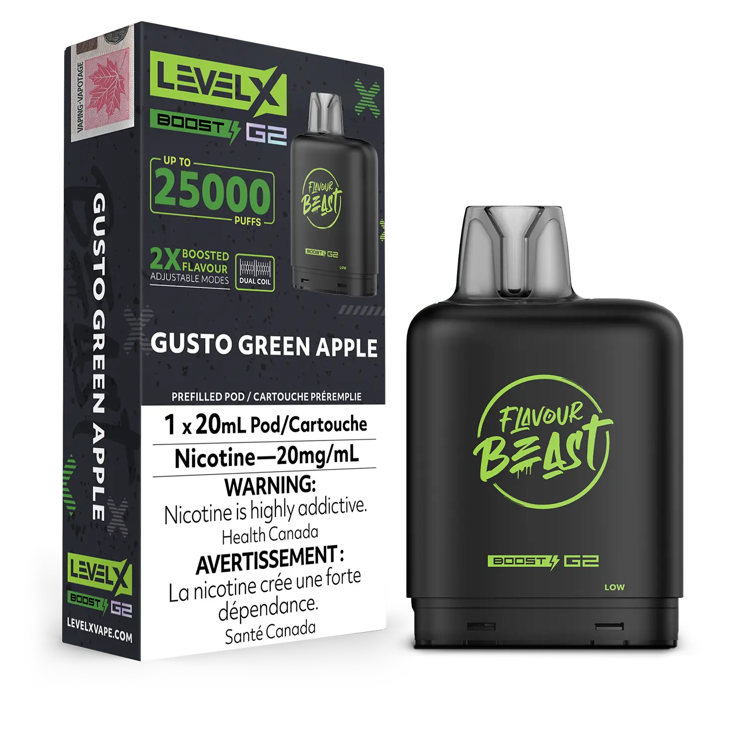 Level X - Flavour Beast Boost G2 Pods (25k puffs) (PROVINCIAL)