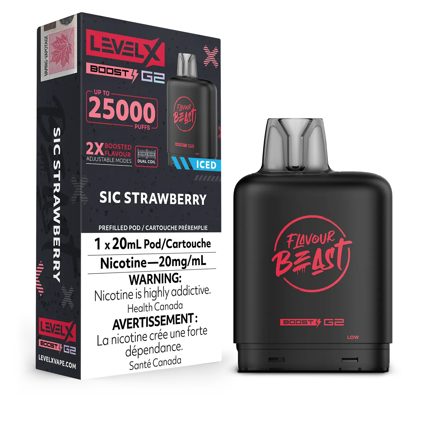 Level X - Flavour Beast Boost G2 Pods (25k puffs) (PROVINCIAL)