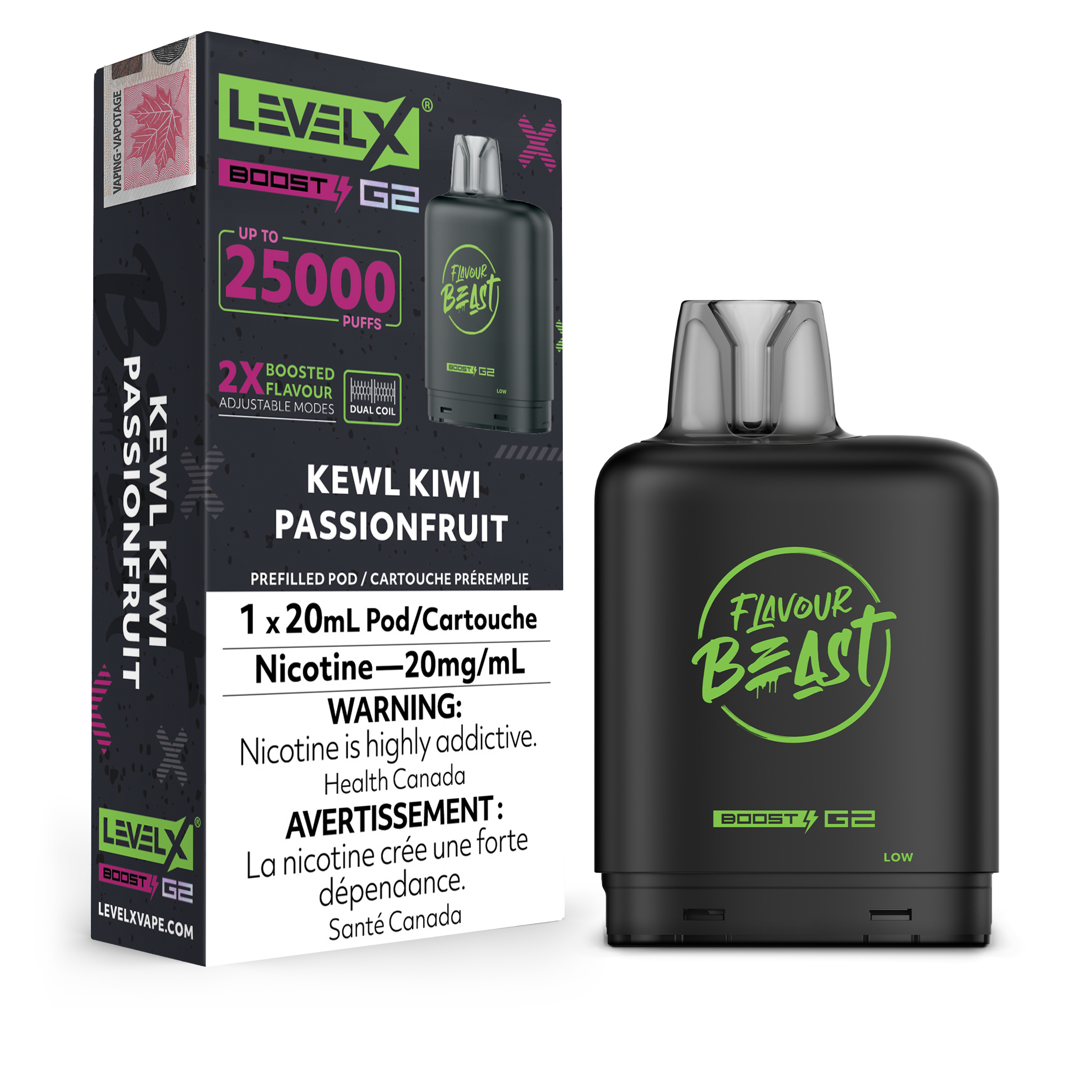 Level X - Flavour Beast Boost G2 Pods (25k puffs) (PROVINCIAL)