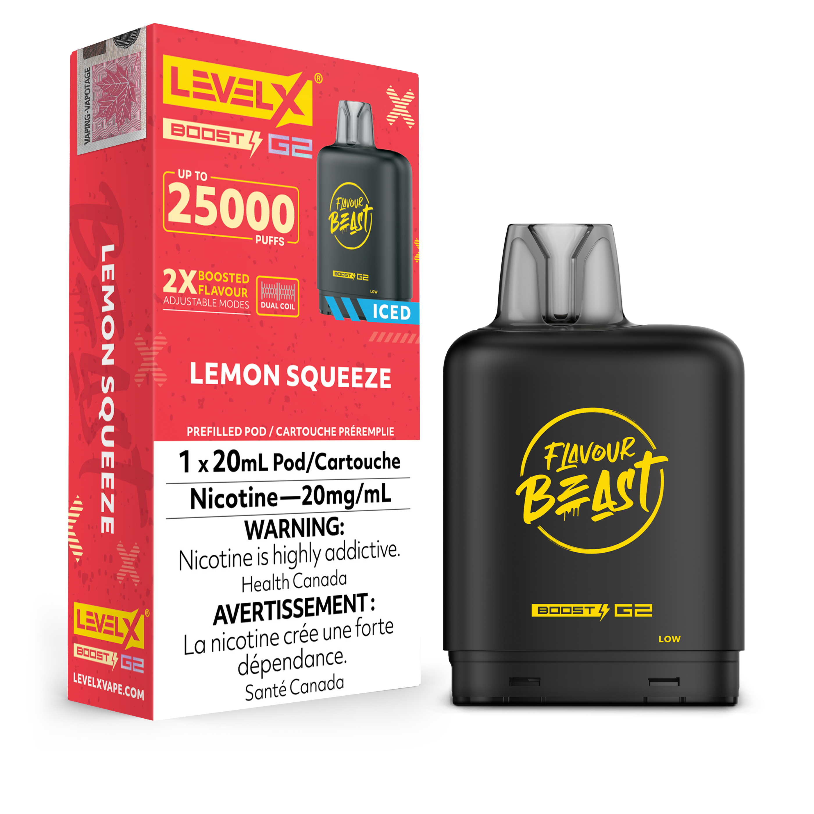 Level X - Flavour Beast Boost G2 Pods (25k puffs) (PROVINCIAL)