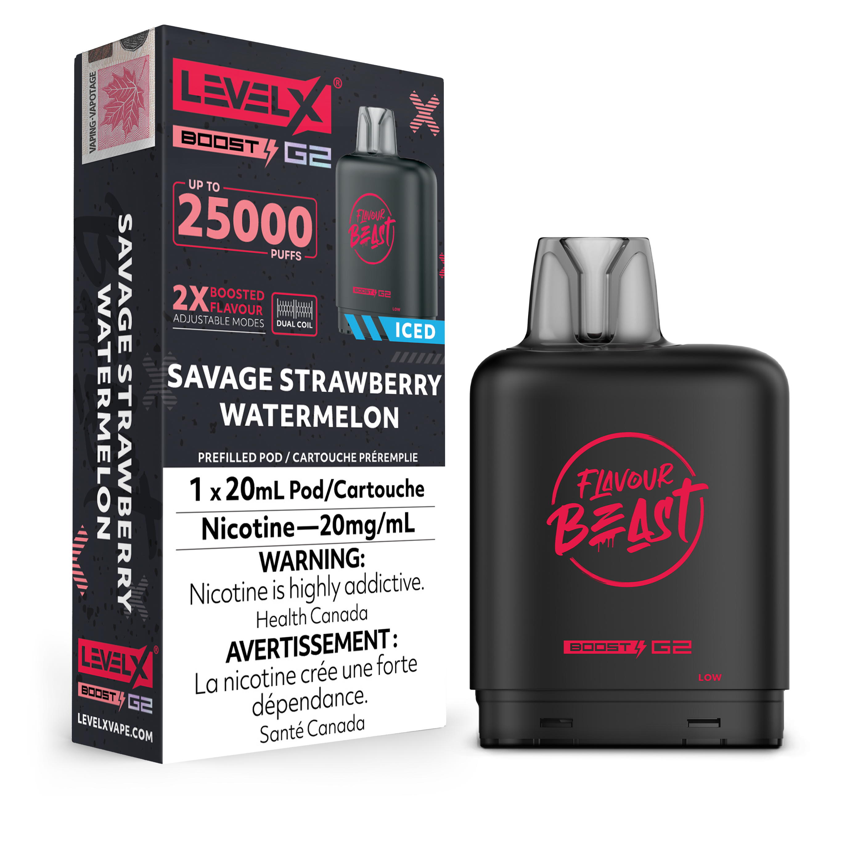 Level X - Flavour Beast Boost G2 Pods (25k puffs) (PROVINCIAL)