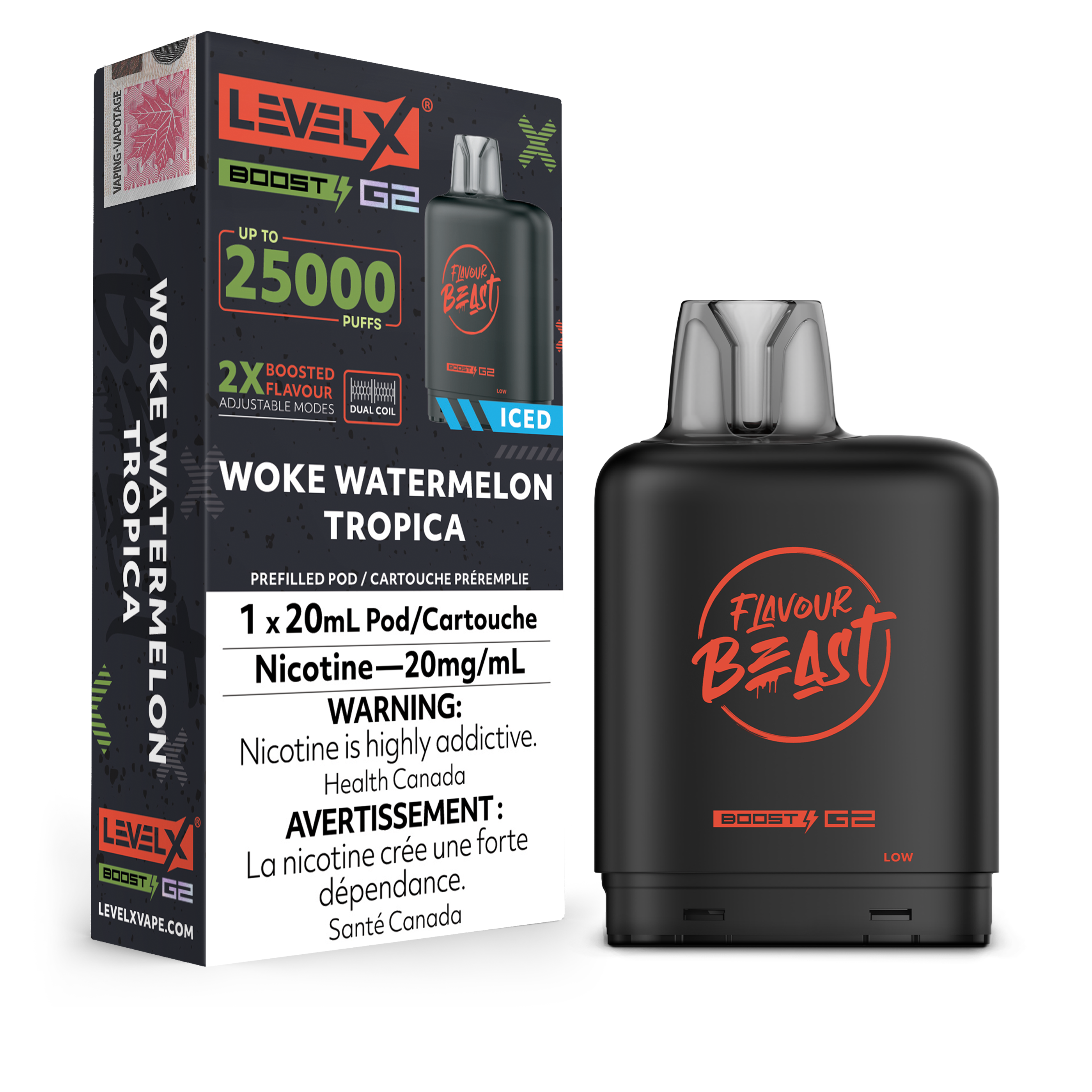 Level X - Flavour Beast Boost G2 Pods (25k puffs) (PROVINCIAL)