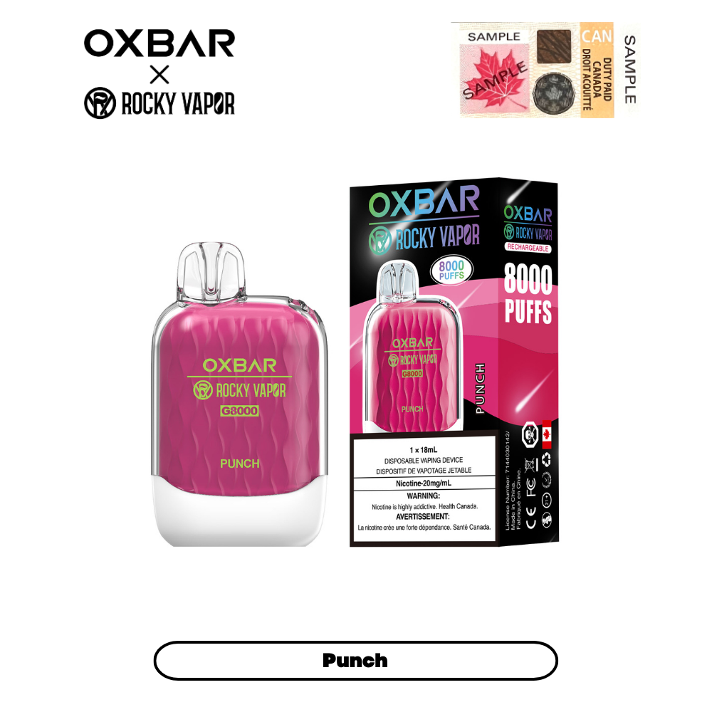 Oxbar G8000 - Disposable E-Cig (8000 Puffs) Oxbar G8000 - Disposable E-Cig (8000 Puffs)