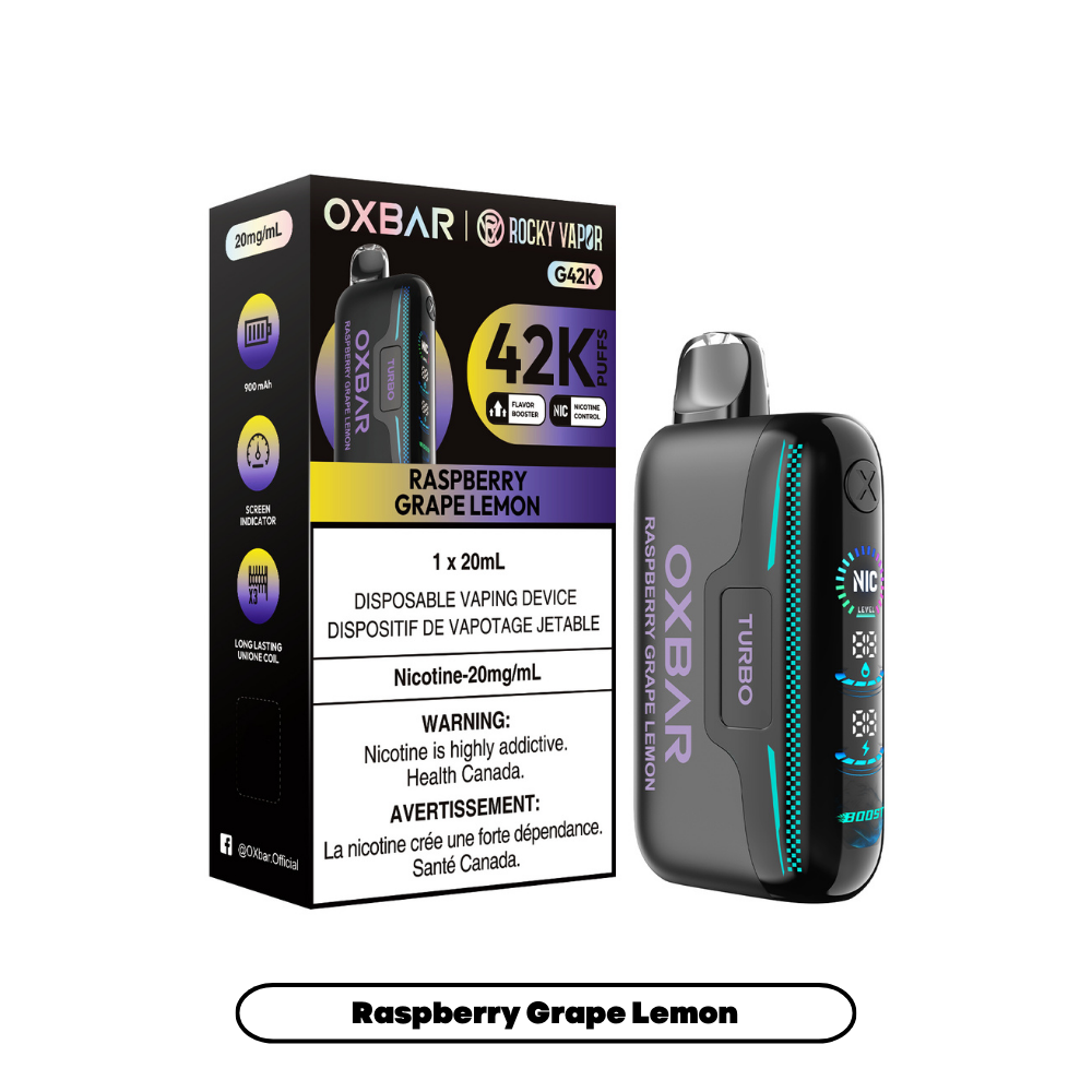Oxbar G42k - Disposable E-Cig (PROVINCIAL) (42k Puffs) Oxbar G42k - Disposable E-Cig (PROVINCIAL) (42k Puffs)