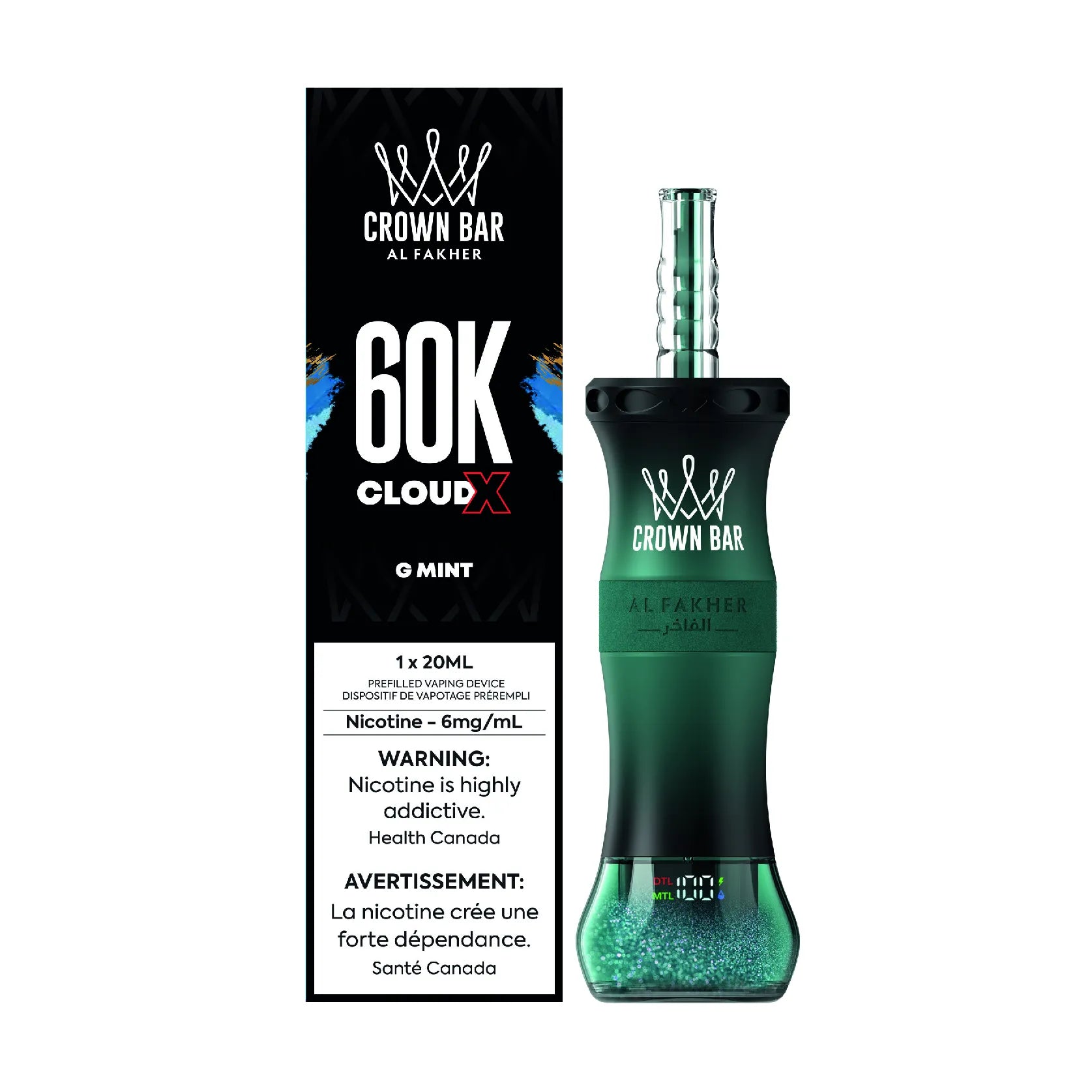 Al Fakher - Cloud X 60K Shisha‑Style Disposable (Provincial)