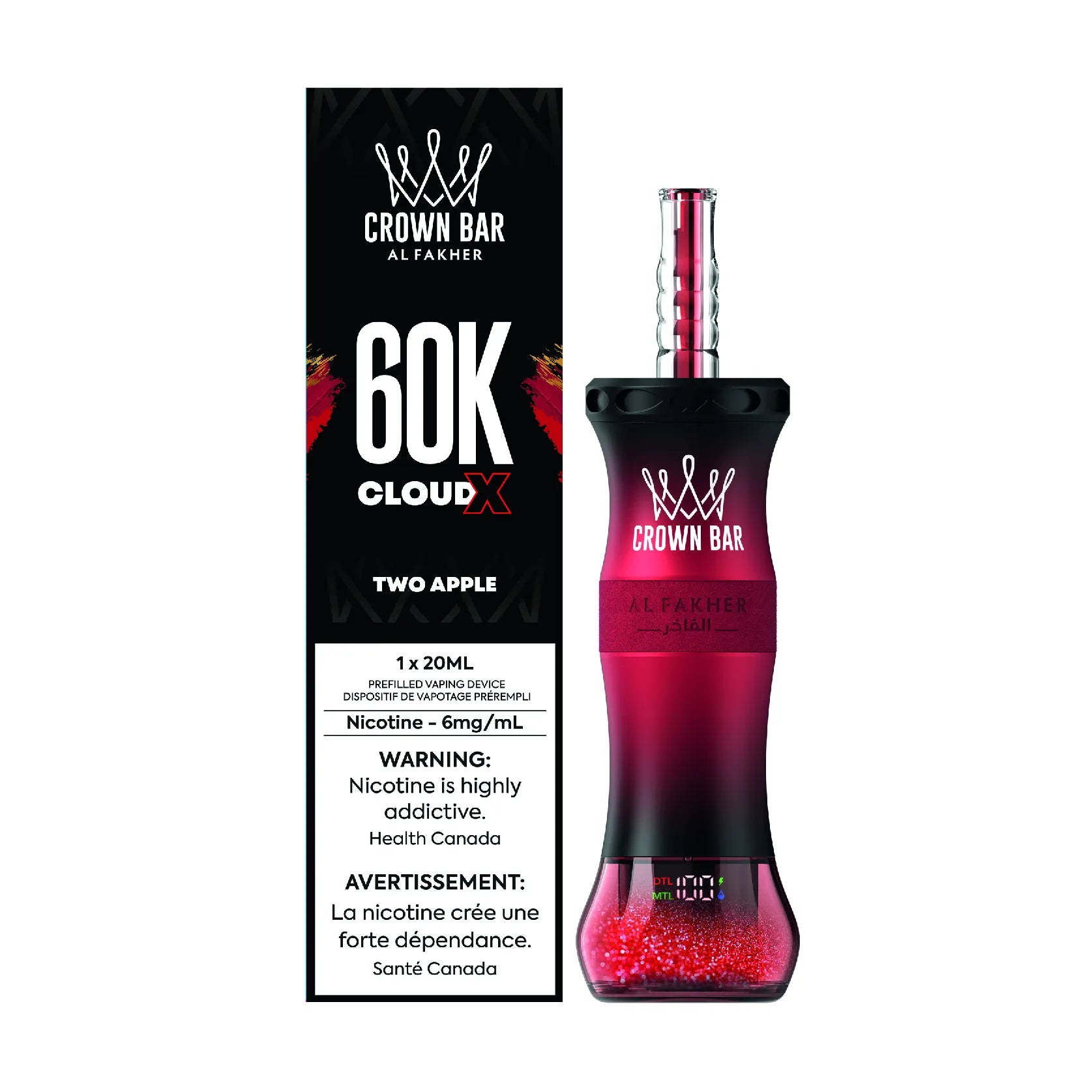 Al Fakher - Cloud X 60K Shisha‑Style Disposable (Provincial)