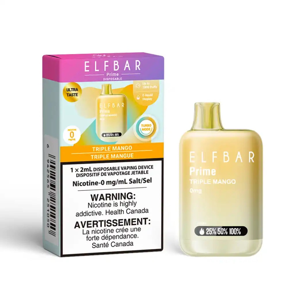ELF Bar - Prime 1800 Zero Nicotine Disposable E-cig (Provincial)