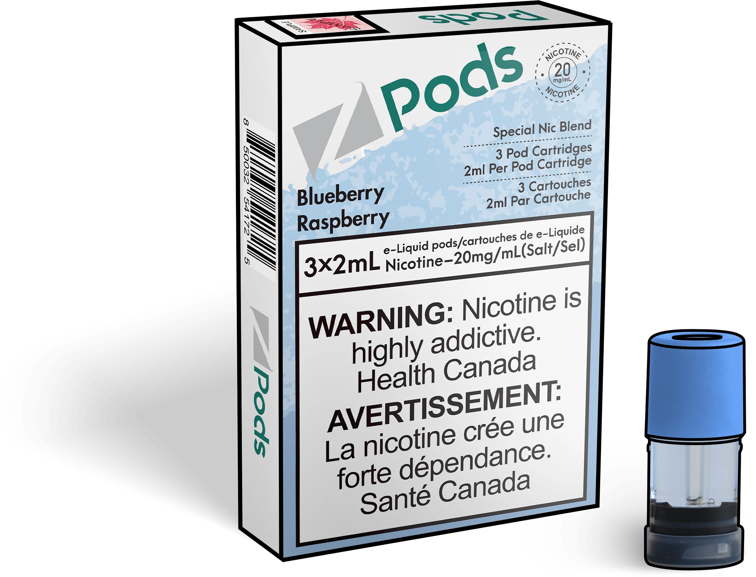 Z Pods - Blue Raspberry Cactus Juice (PROVINCIAL)