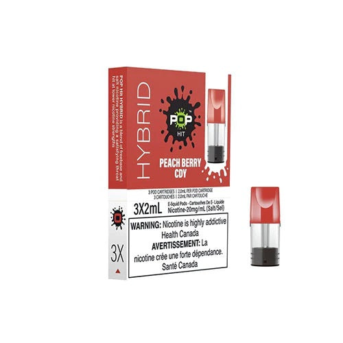 Capsules hybrides Pop - Peach Berry Cdy (compatibles avec STLTH) (PROVINCIAL)