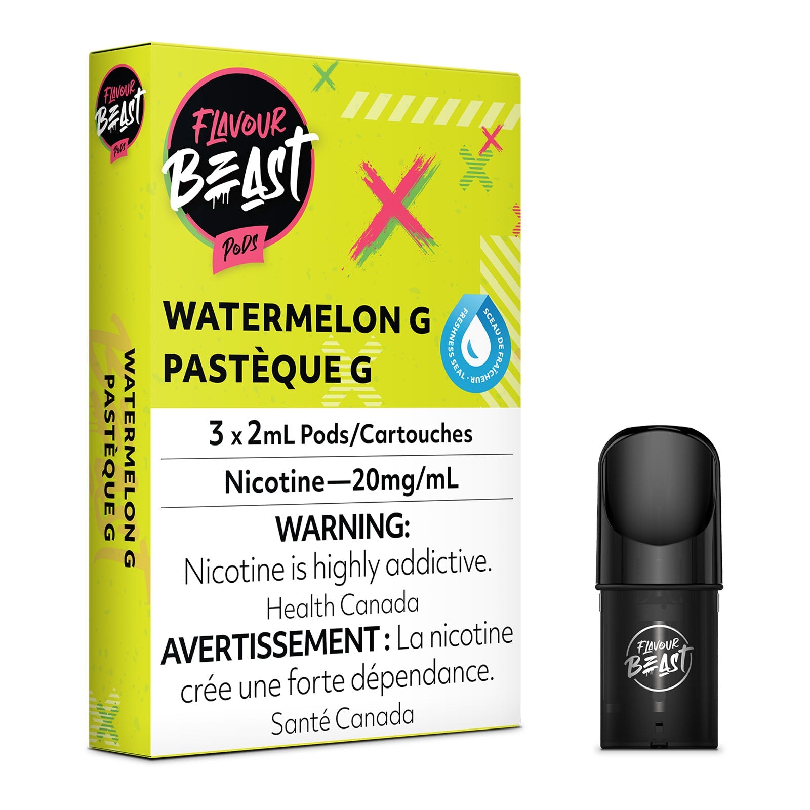 Flavor Beast Flow Pods - Pastèque G (Compatible Avec STLTH)